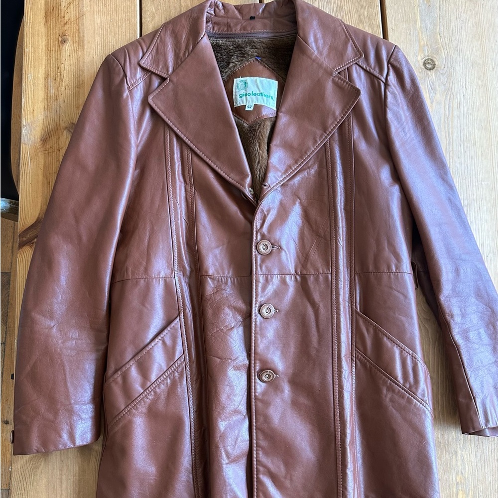 Vintage Gino Leathers 70s Hustler Men’s Leather Jacket
